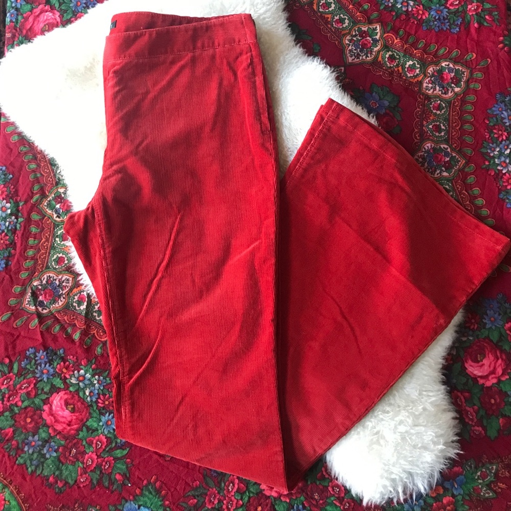 Theory Orange Corduroy Flares